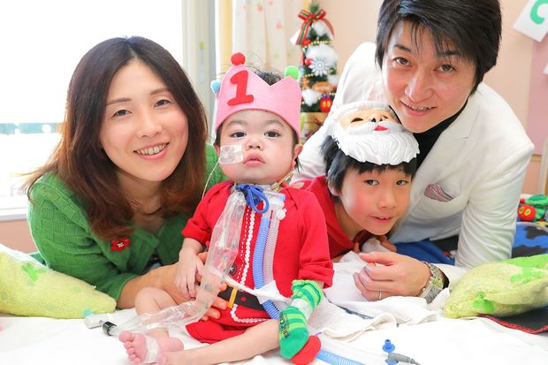 ご家族4人で撮った写真