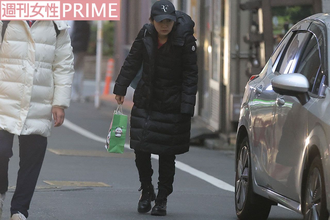 2025年2月、卓球教室を終えた会場を後にする福原愛