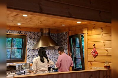 軽井沢の別荘での三浦瑠麗氏の様子（日本テレビ『アナザースカイII』インスタグラムより）