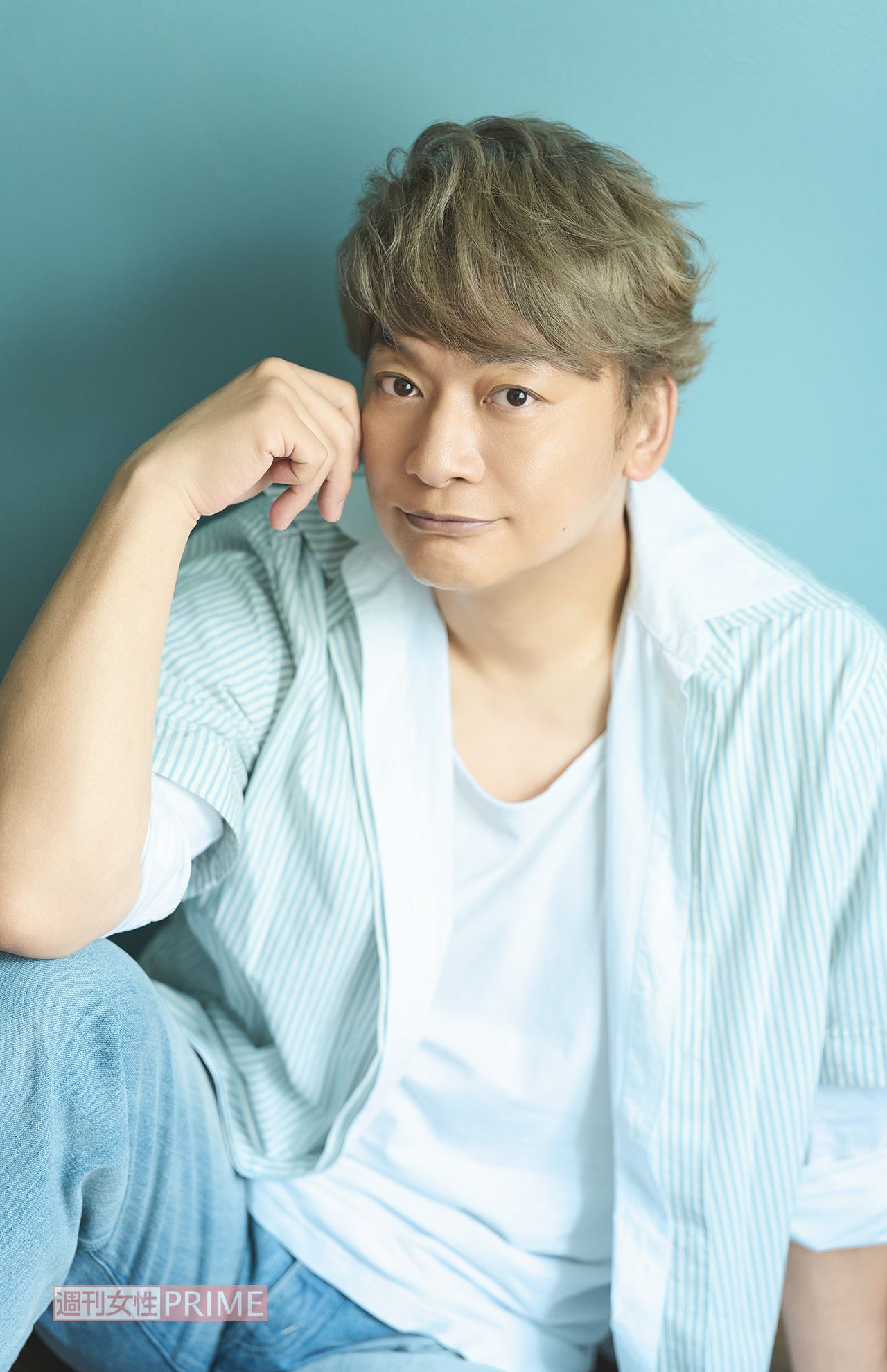 香取慎吾　撮影／廣瀬靖士　ヘアメイク／石崎達也　スタイリスト／黒澤彰乃　衣装協力／レアセル/（株）タートル