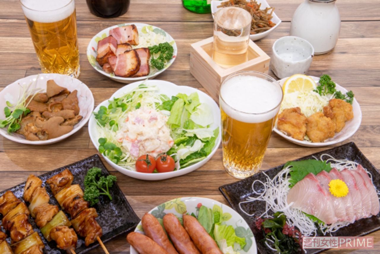 【山口先生の夕食】ふだんは共働きのため外食やお弁当がほとんど。居酒屋でいろいろ頼むのが好み。昼が肉なら夜は魚というように、タンパク質の種類を変えている。お酒はグラス1杯までならOKに。