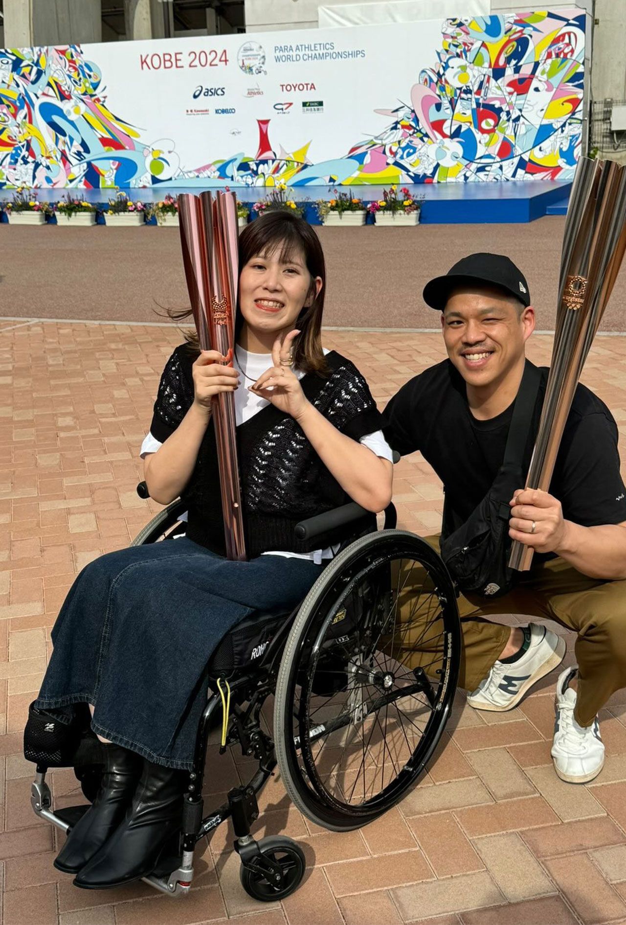 神戸で開催された世界パラ陸上に夫と足を運んだ田中佳奈さん