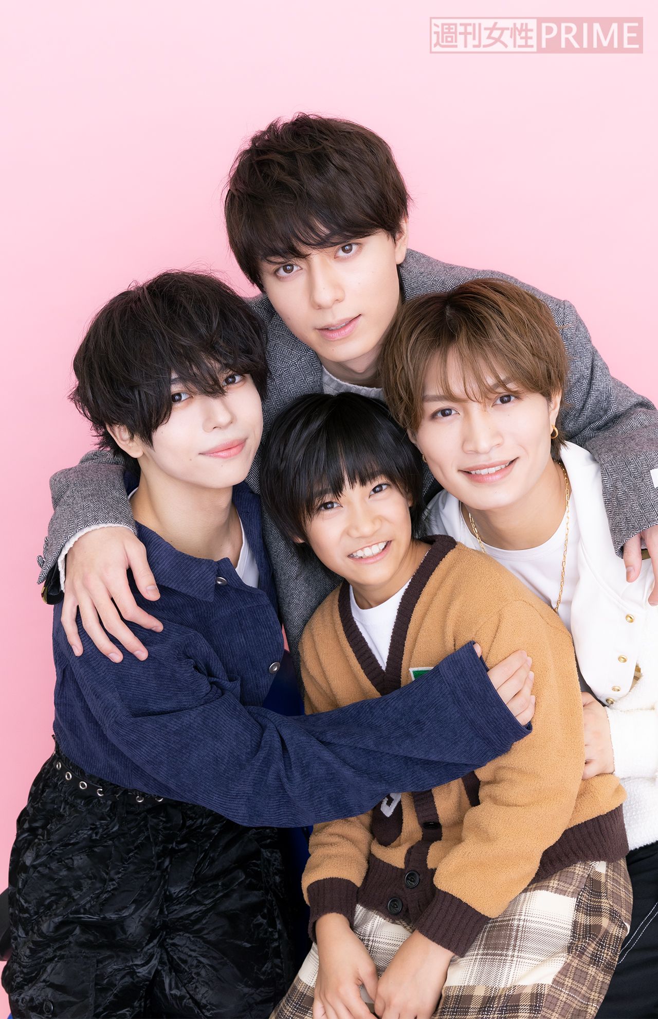 作間龍斗（上）、那須雄登（右）、織山尚大（左）、内田煌音（下）　撮影／矢島泰輔