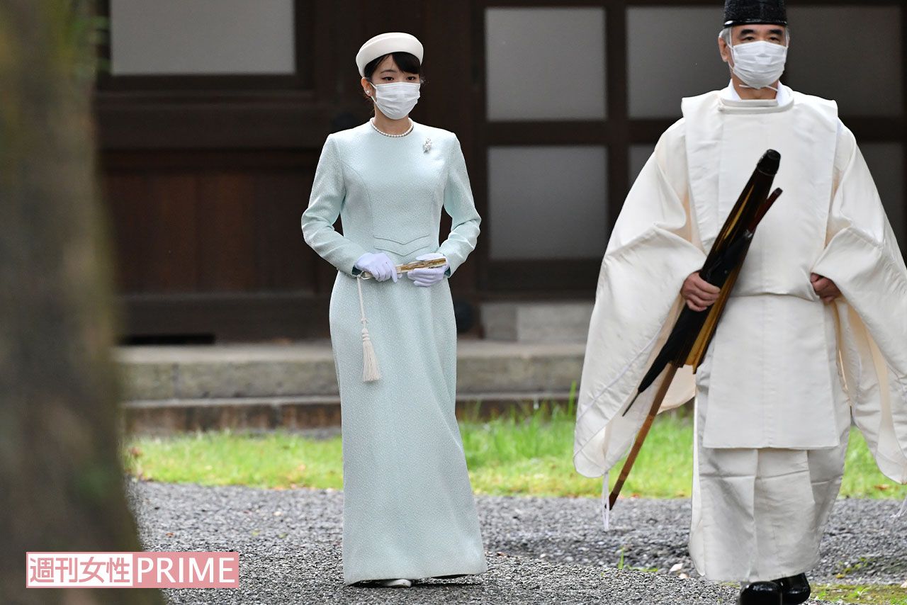 10月19日、眞子さんが小室圭さんとの結婚を皇室の祖先などに報告されるため宮中三殿を参拝された