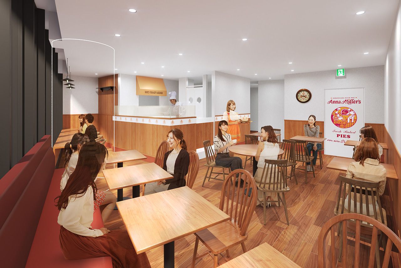 アンナミラーズ店内イメージ図　写真提供／井村屋グループ