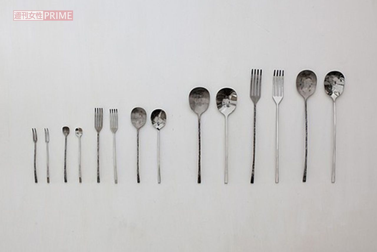 石田ゆり子が愛用する、シンプルでいて、独特な存在感のある竹俣氏のカトラリー（写真は竹俣氏の公式サイトより）