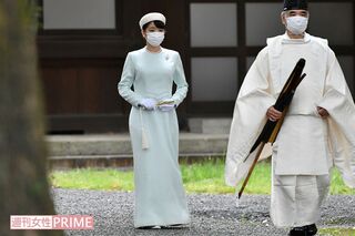 10月19日、眞子さんが小室圭さんとの結婚を皇室の祖先などに報告されるため宮中三殿を参拝された