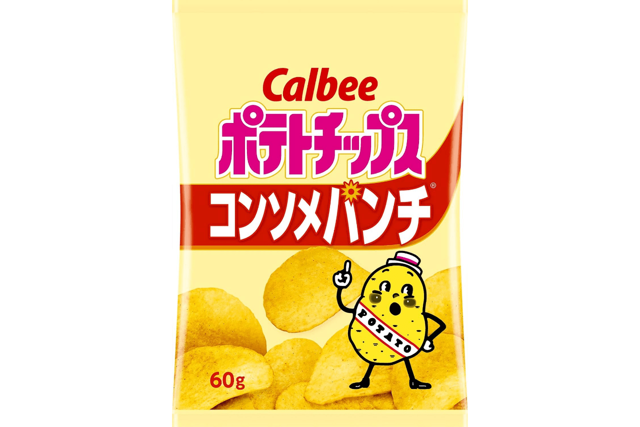 3位：48票ポテトチップス コンソメパンチ（1978年　カルビー）