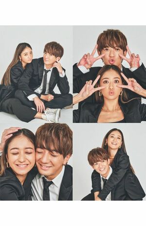 池田美優と大倉士門。10月22日午前10時22分には2人同時にSNSでファンに結婚を報告した（本人のSNSより）