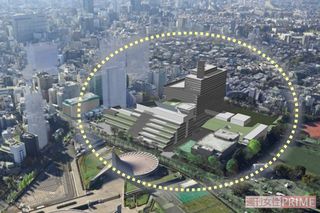 すべての建て替え完了後のイメージ図（点線内）