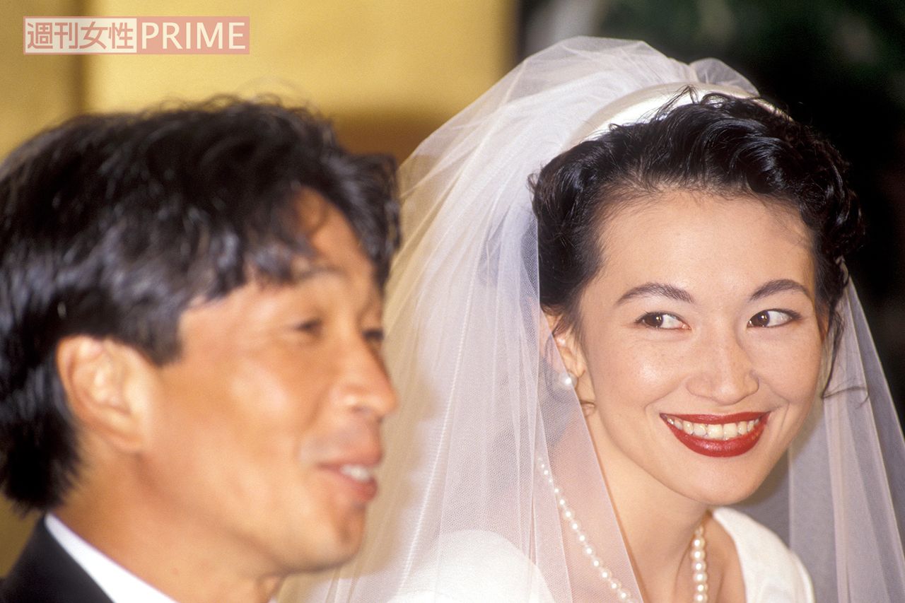 堺正章と岡田美里の結婚会見（1989年）