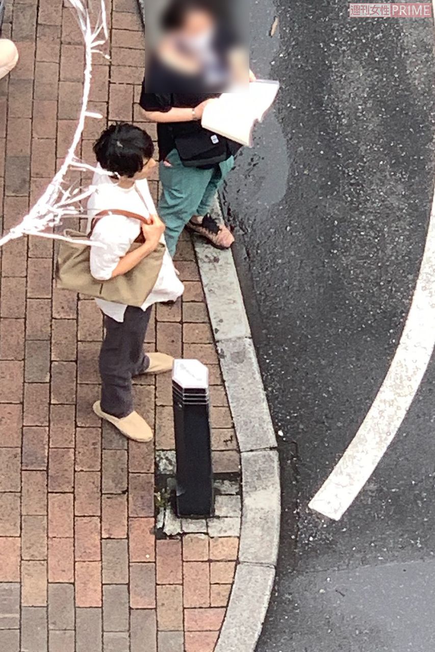 新宿二丁目でロケ中の桐山漣。ドラマ『おじさんはカワイイものがお好き。』で今井翼と共演