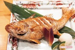 『のど黒一本焼き』は3980円。全国各地からその時期にもっともいいものを仕入れている（上越やすだ恵比寿店）　撮影／齋藤周造