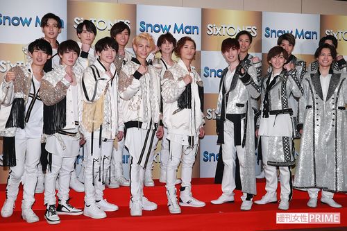 同時デビューをした、ジャニーズのSnowManとSixTONES