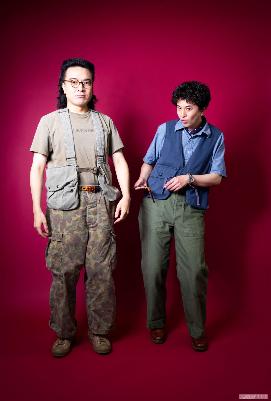 お笑い芸人『カナメストーン』の山口誠（左）と零士　撮影／吉岡竜紀