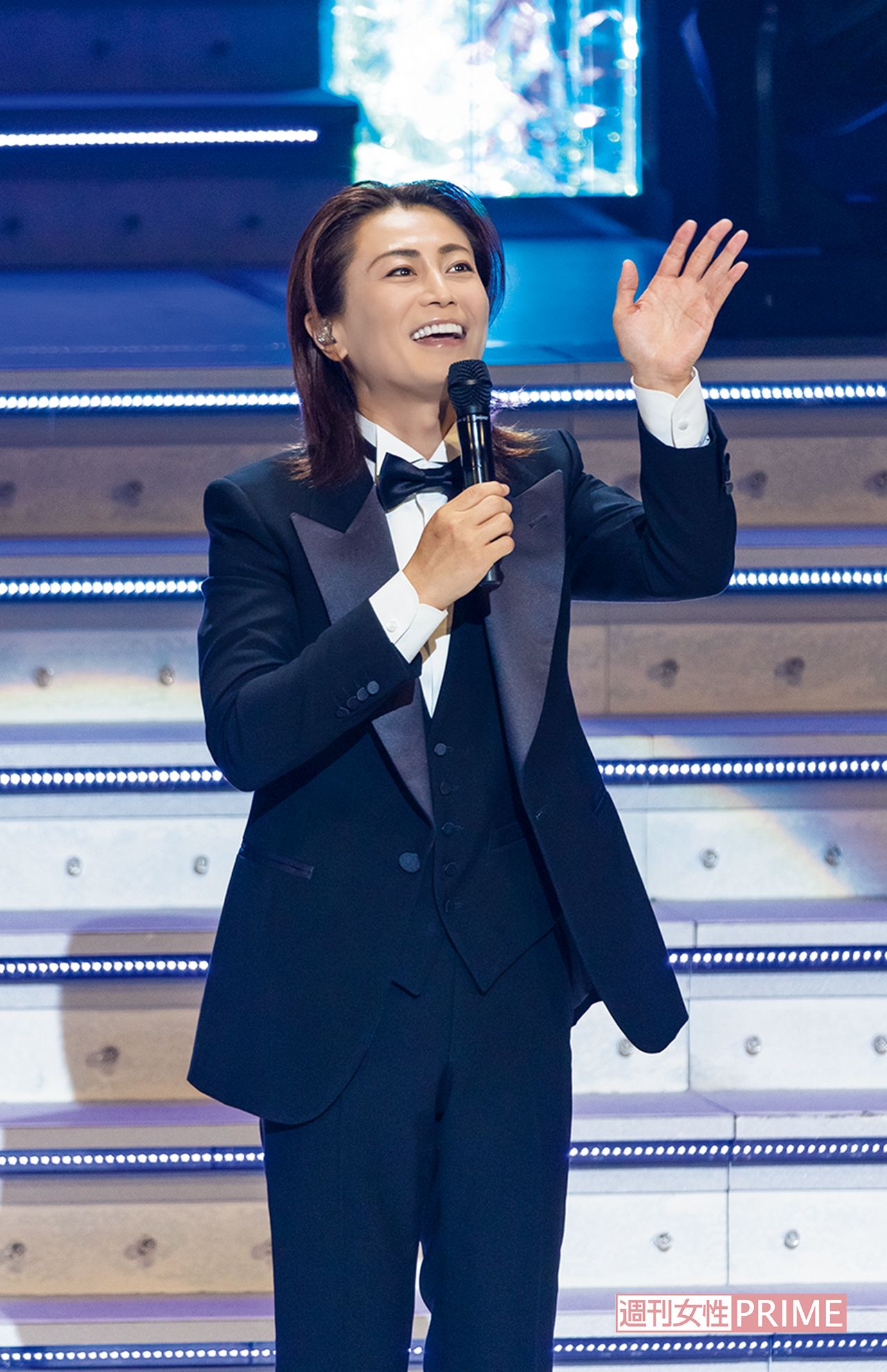 アルバム『南風吹けば』の発売に「やっぱり、歌手としてすごく励みになります」と笑顔で語った氷川きよし　撮影／廣瀬靖士