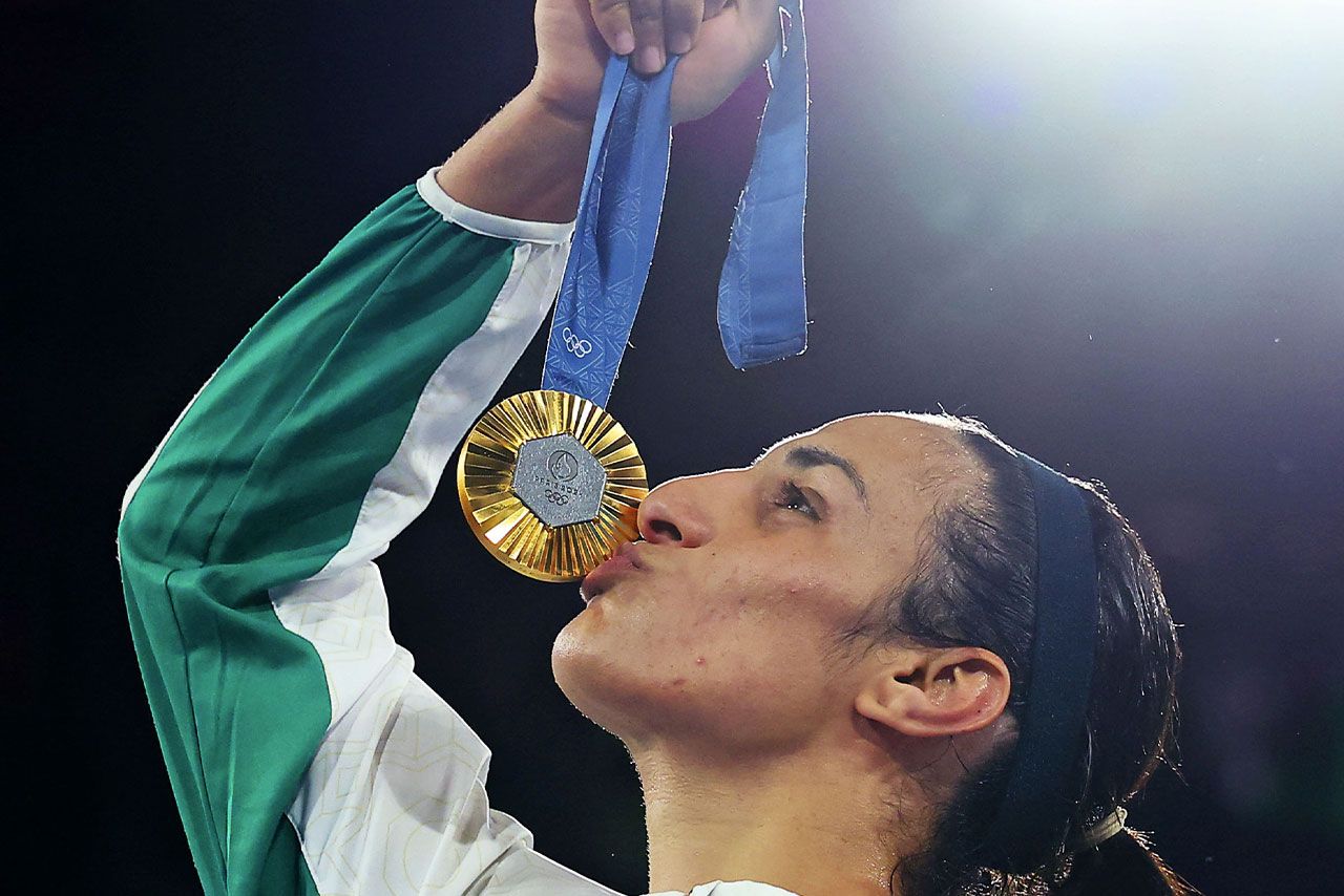 アルジェリア代表イマネ・ヘリフ（提供／共同通信社）