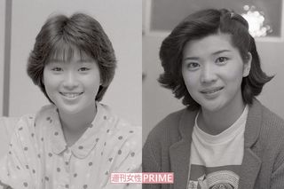 新人時代の桜田淳子（'55年）と酒井法子（'61年） 撮影／佐藤基広