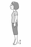 (2)かかとの上げ下げ(イラスト/赤松かおり)