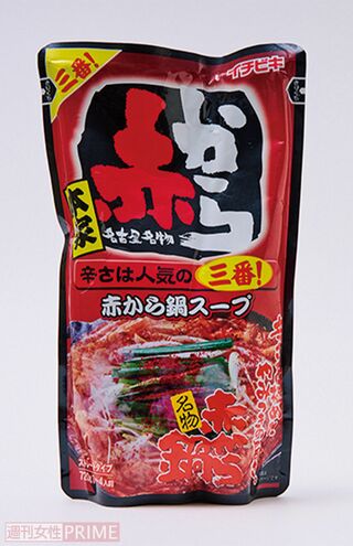 イチビキ赤から鍋スープ三番！／3～4人分（720gストレート）※画像をクリックするとAmazonの商品ページにジャンプします。