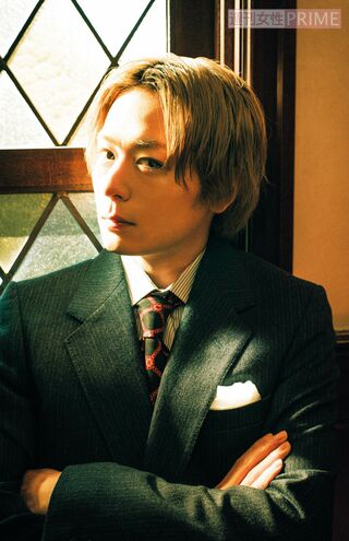 自身がやりたかったブリティッシュなスーツスタイル。（撮影／MARCO）