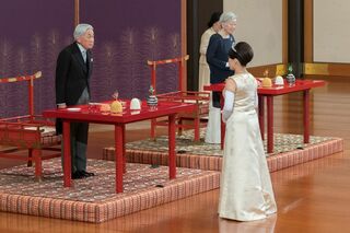 '18年10月、高円宮家の絢子さまが行われた『朝見の儀』。眞子さまも皇室を離れる際には行われる儀式