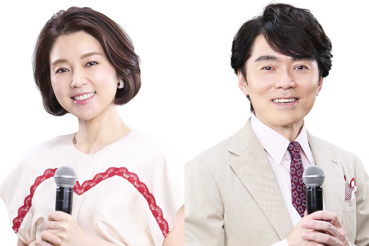 塚原愛アナウンサー（左）と高瀬耕造アナウンサー（右）