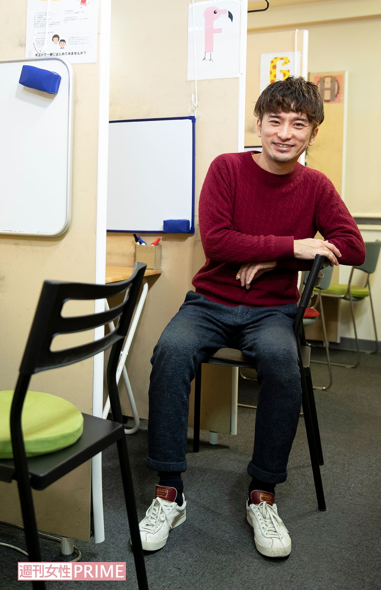 仕切りのあるブースで個別授業を行う。現在、安田さんは新規プロジェクトの進行などに専念している　撮影／伊藤和幸