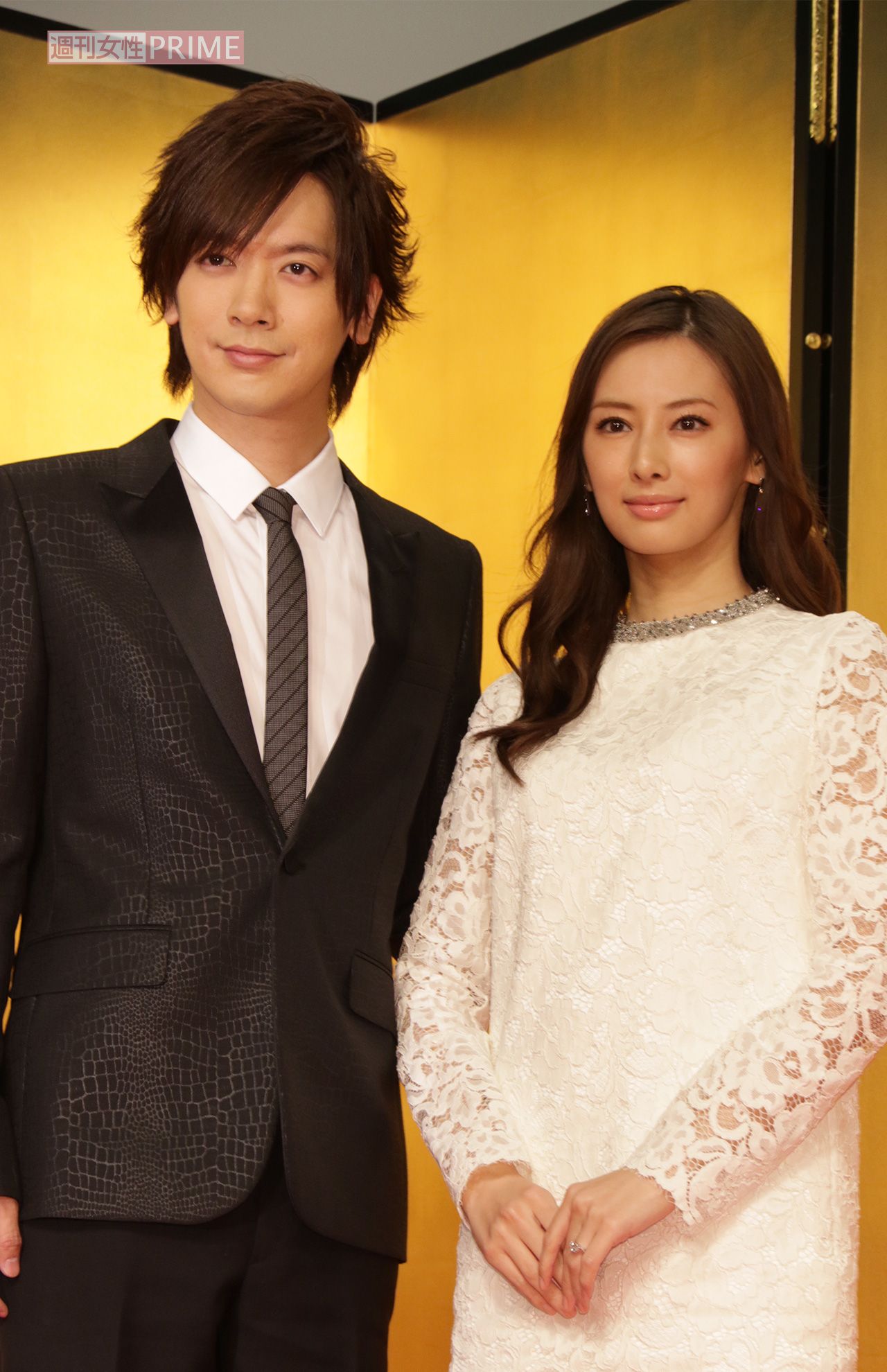 2016年1月、結婚発表会見を行ったDAIGOと北川景子