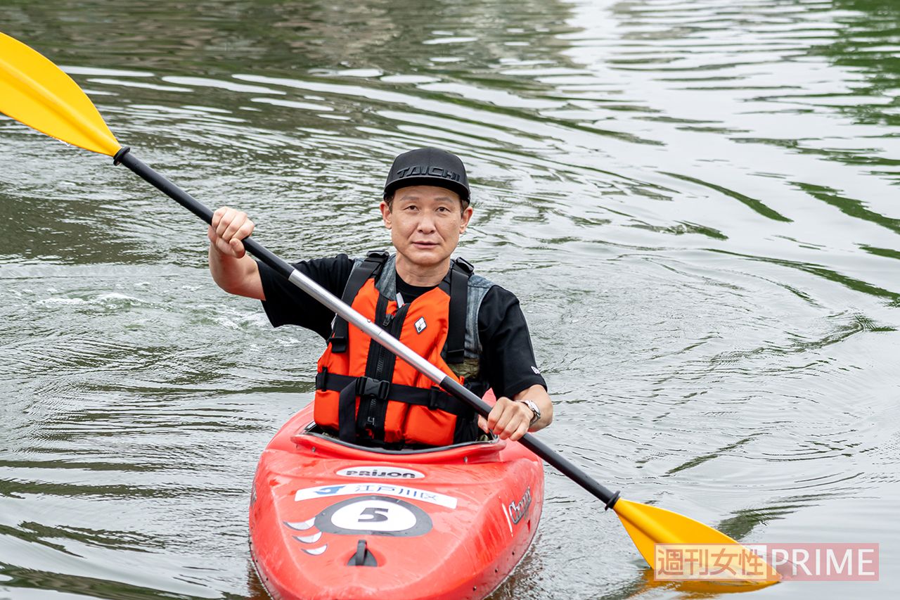 「僕は、運動神経がいいほうだから、カヌーもうまいでしょう？」と木下