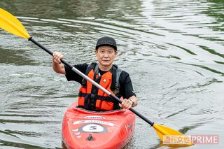 「僕は、運動神経がいいほうだから、カヌーもうまいでしょう？」と木下