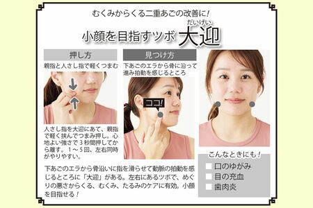 小顔を目指すツボ「大迎」