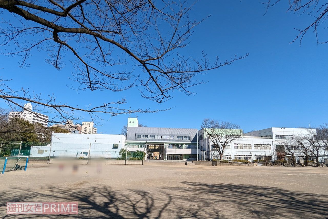 蚕糸の森公園の場所は小学校が目の前