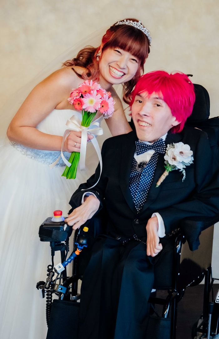 今年の4月に撮影したフォトウエディング（本人提供）