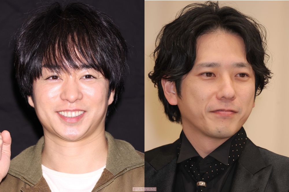 ともにクイズ番組のMCを担う櫻井翔（左）と二宮和也