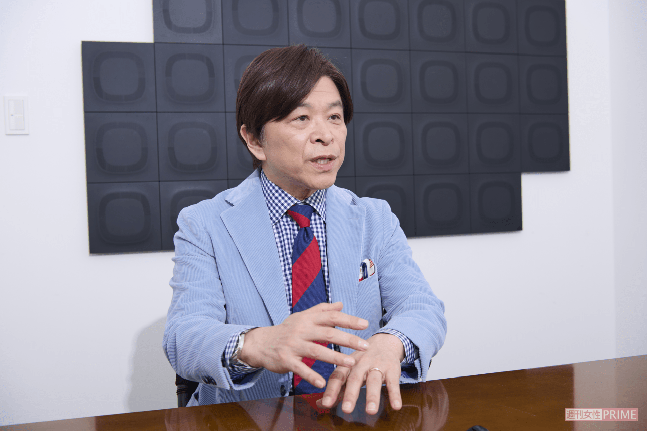 「AIがニュースを読む時代、アナウンサーの立場は？」の質問に、自分自身がどう感じて何を思ったのか、そんな気持ちを込めて話すことは人間だからできること、と話す（撮影／山田智絵）