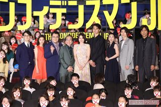 '19 年5月に映画『コンフィデンスマンJP』のイベントに参加していた三浦さん（右から2番目）