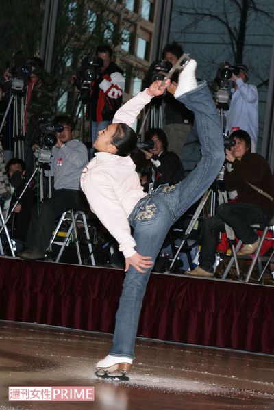 『ネスレ・エアロ・スケートリンクカフェ』オープンイベント（2007年1月9日）　撮影／週刊女性写真班