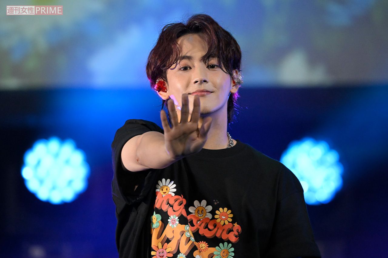 7月25日に行われたMYNAMEのライブのもよう。完璧なステージングに満員の会場が沸いた　撮影／渡邉智裕