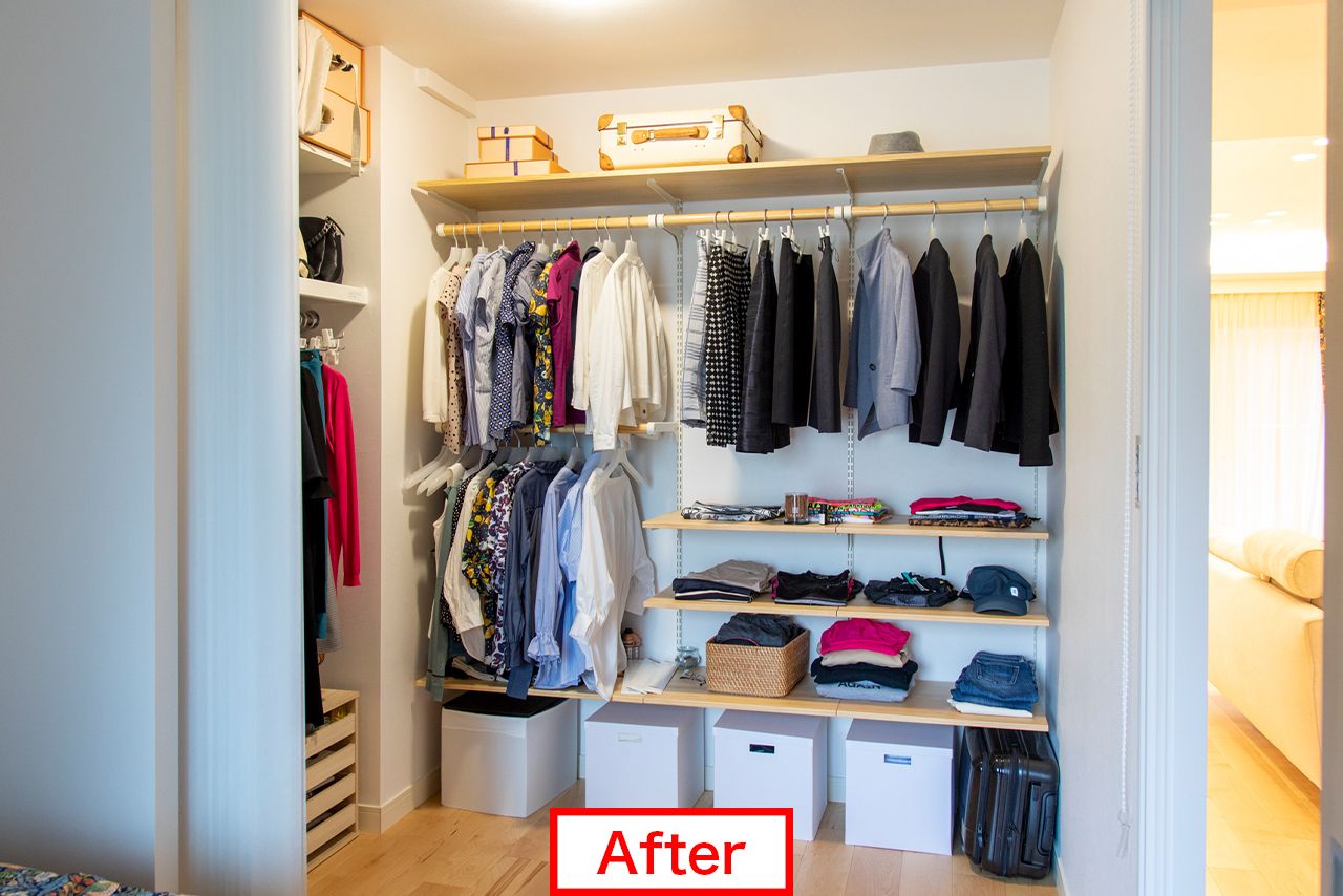 あえて扉なしにリフォーム。「総量規制しようという意識が高まりました」