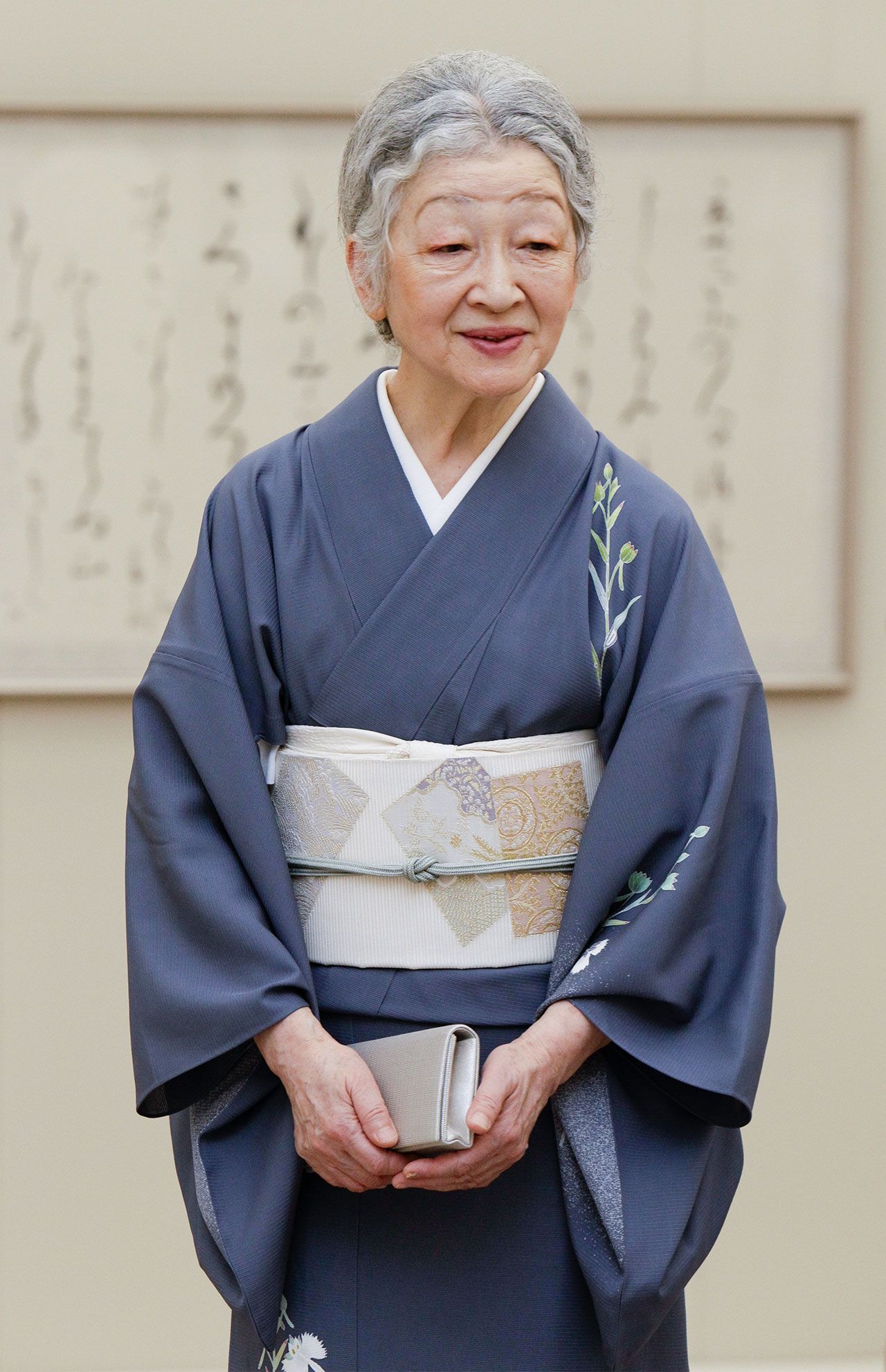 '12年に第64回毎日書道展特別展示「熊谷恒子の世界」をご高覧。熊谷さんに書の指導を受けられた