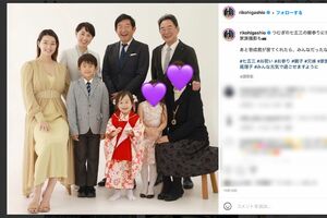 東尾理子のインスタにアップされた“家族写真”に、いしだ壱成の姿はなく（公式インスタグラムより）