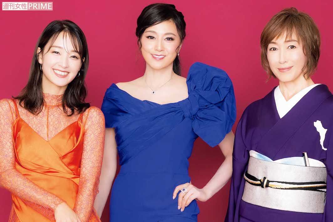 左から剛力彩芽、藤原紀香、高島礼子　撮影／矢島泰輔