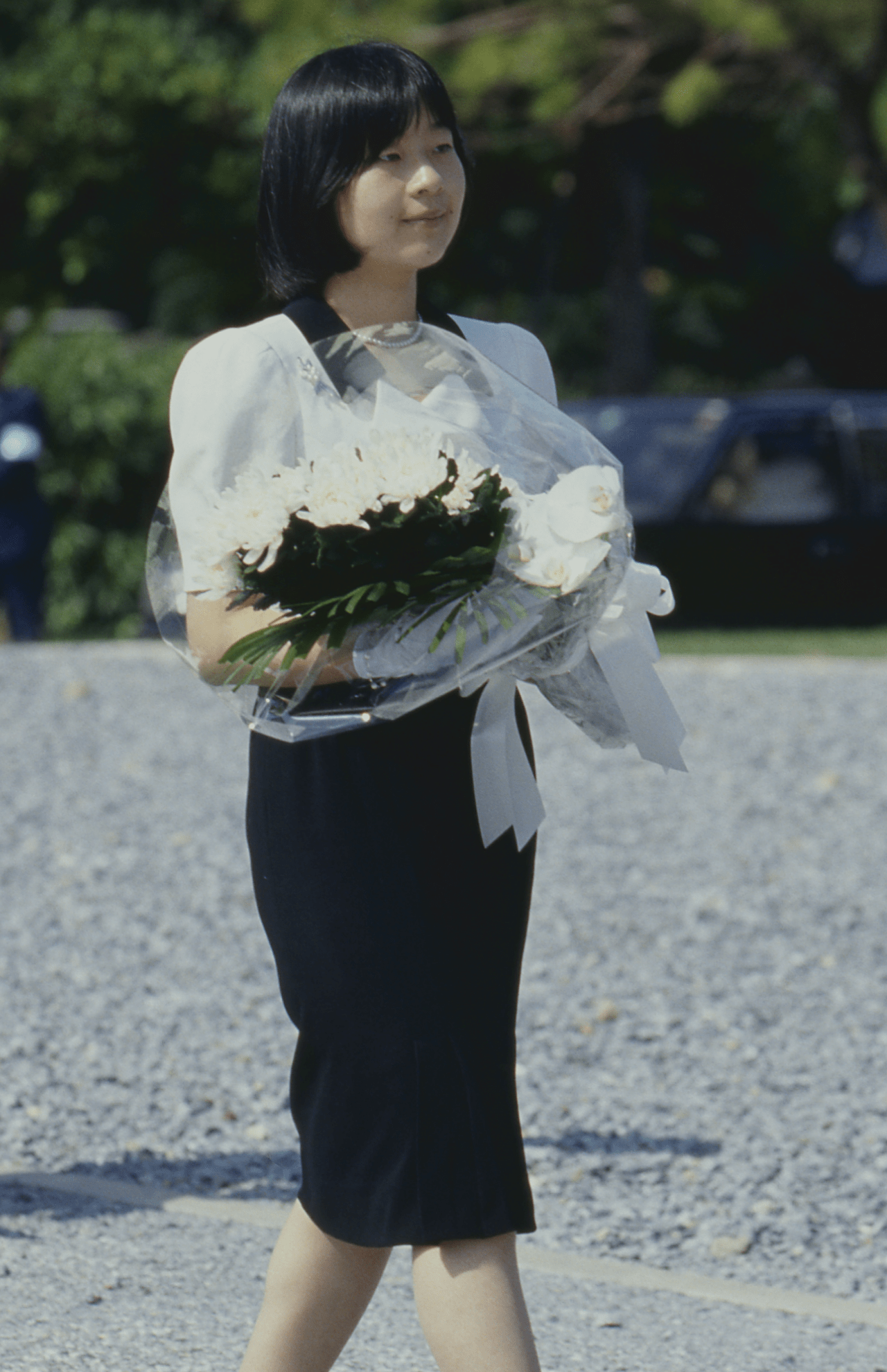 大学4年生だった'91年8月、公務のため初めて沖縄県を訪れ、糸満市の戦没者墓苑で供花した黒田清子さん