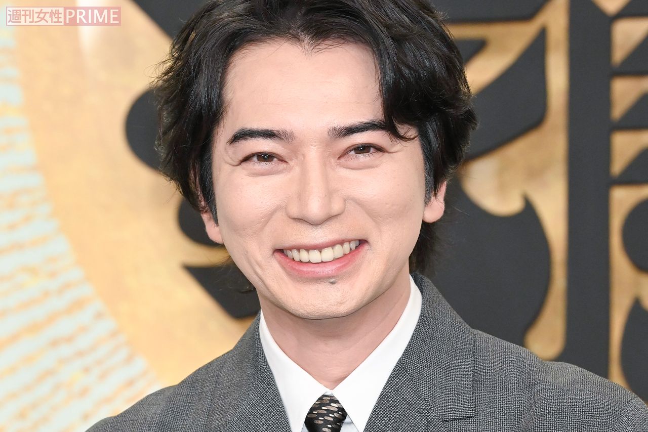 NHK大河ドラマ『どうする家康』で主演・徳川家康を演じる松本潤　撮影／渡辺智裕（会見）