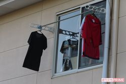 男子寮には練習着が干されていて……