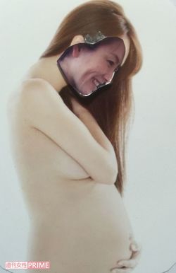 出産のイメージを高めるコラージュ写真