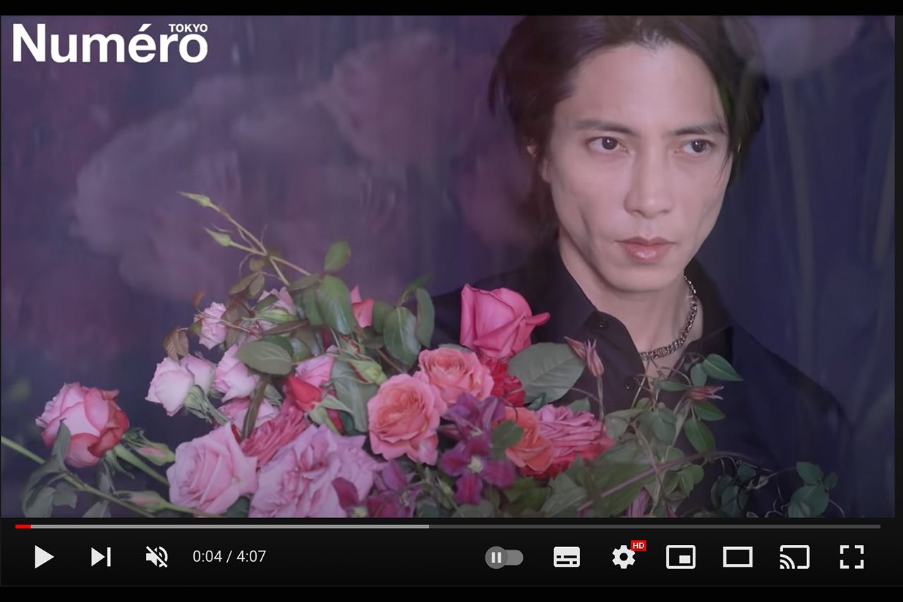 3月28日に配信された『Numéro TOKYO』での山下智久（公式YouTubeチャンネルより）