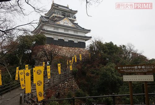 ドラマでは斎藤利政が居を構えている稲葉山城。後に織田信長がここから天下統一を目指す