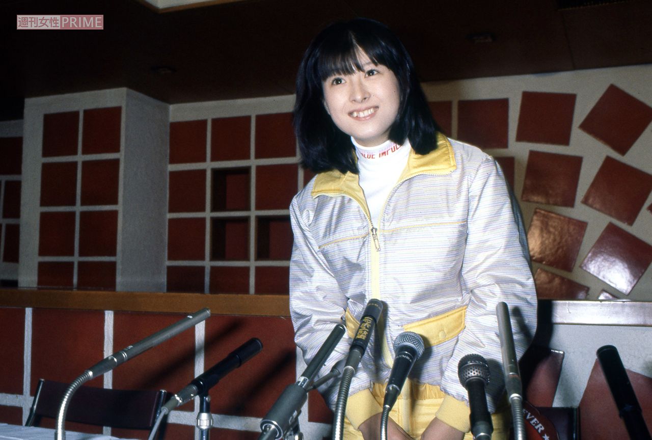 '81年、退院会見を開いた河合奈保子